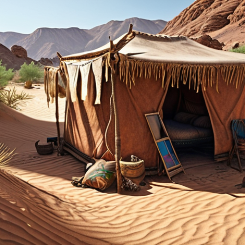 Home 4 Image Prompt 1: The Nomad's Oasis**