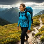 등산 초보자가 알아야 할 기본 규칙 - 2"
**Image Prompt 2: Dynamic Layering on a Mountain Trail**
"A vibrant, gender-neutral hiker in th...